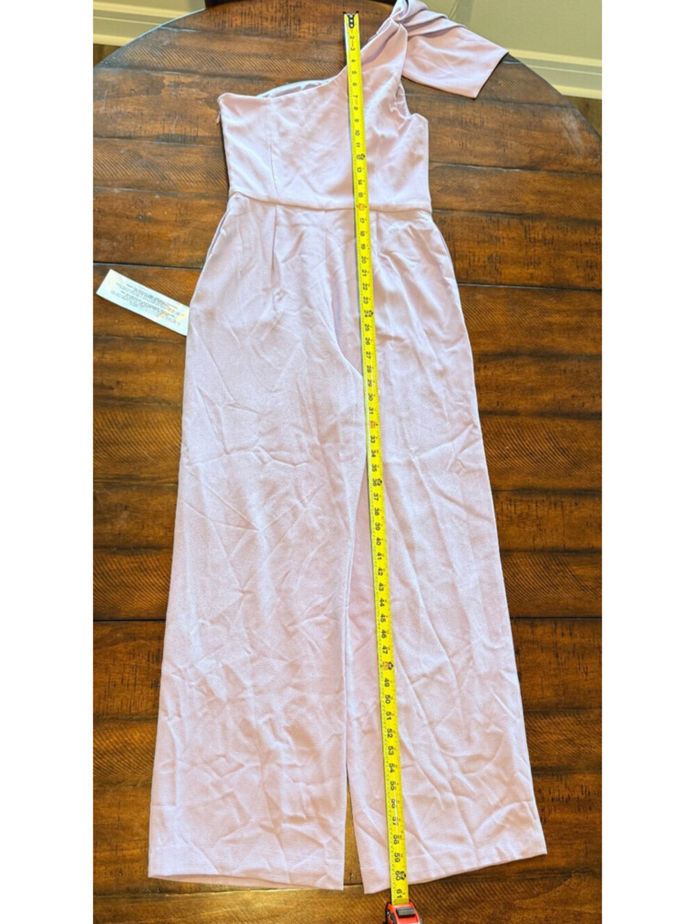 Dress the Population Tiffany One Shoulder Jumpsuit, Wisteria Size Medium - Picture 12 of 13